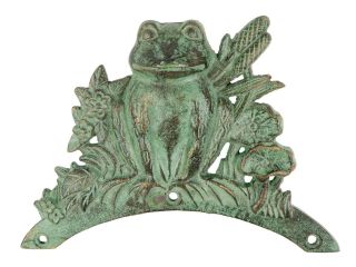 Hose Holder Cast Iron Frog Mr Gecko Decorative Hose Reel Hanger Holder Verdigris