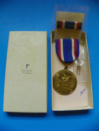 Wwi Kansas National Guard Service Medal With Ribbon Device And Bar