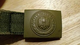 WORLD WAR II GERMAN BELT BUCKLE 