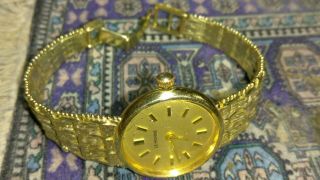 Vintage Solid 14k Gold Le Monde Windup Watch 37.  4 Grams