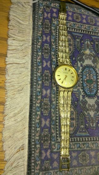 Vintage solid 14k gold le monde windup watch 37.  4 grams 2
