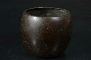 S7336: Japanese Old Copper Incense Burner Tea Ceremony