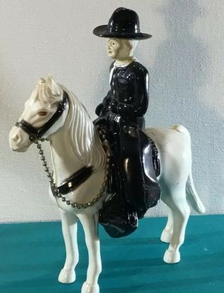 Vintage Hopalong Cassidy On His Horse Topper Plastic Model Toy