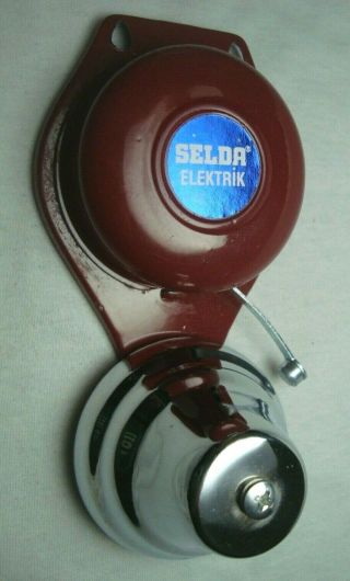 Selda Elektrik Vintage Rare Metal Electric Door Bell Made In Gdr
