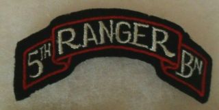 ORIG WWII 5TH RANGER BN VET ' S LOT; SCROLL,  US & BRITAIN FRANCE PATCH & MORE 2