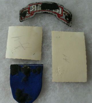 ORIG WWII 5TH RANGER BN VET ' S LOT; SCROLL,  US & BRITAIN FRANCE PATCH & MORE 6