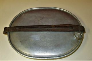 Us Army 1918 Mess Kit Through Wwii Marked H.  Q.  Co.  8th.  T.  D.  Bn.  Tank Destroyer