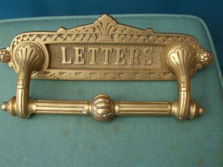 Victorian Style Brass Letter Box Cover