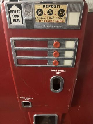 Rare Antique Coca Cola Coke Vendo 1950s Soda Beer Vending Drink Machine Cooler 3