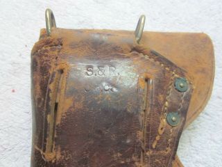 Colt.  45 Holster W.  W.  I M1916 U.  S.  Military S&R Co.  J.  P.  C.  Brown Leather 6
