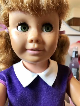 1960’s Mattel CANADIAN Chatty Cathy Doll With Rare GREEN Side - Glancing Eyes 3