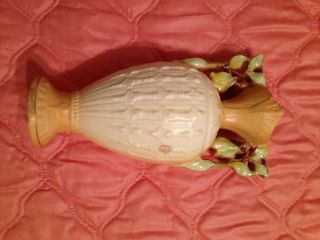 Antique European Hand Painted Porcelain Vase with Hanging Fruit 5
