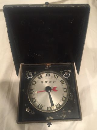 Scarce 1943 Dated Ww2 Imperial Japanese Army Dark Room Clock