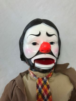 Emmett Kelly Jr Ventriloquist Hobo Clown Puppet Doll Dummy Horsman 24 " Vgc