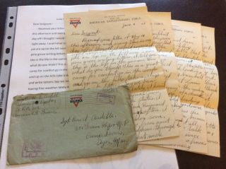Ww1 Letter France Adv.  Ord.  Depot 1 3,  000 Prisoners Here,  Not Paid Transcrip