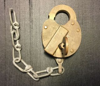 Vntage1949 Slaymaker Pad Lock With Key