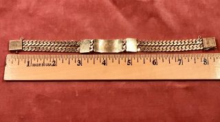Vintage Solid 18K / 750 Engraved Gold Bracelet 8.  0 