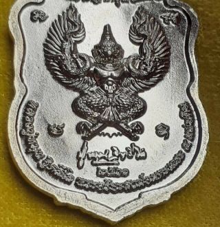 Phra Lp Mhun Wat Banjan.  Thai Buddha Amulet Garuda Talisman Holy Coin Code 236 8