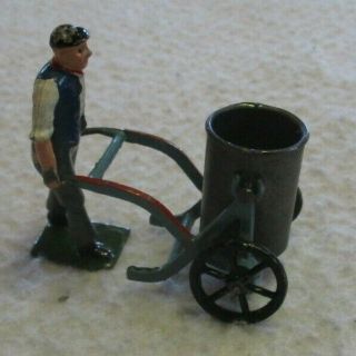 Britains Home Farm Series Man With Swing Water Barrel Lead Figure 564 Vintage