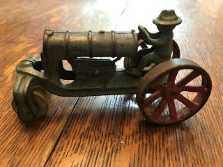 Antique Cast Iron Steam/road Roller Toy Circa 1920 