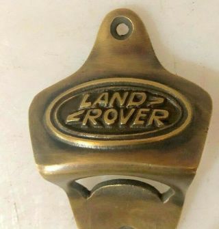 Land Rover Car Wall Bottle Opener Solid Pure Brass Screw Heavy B