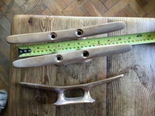 Very Large Brass Cleat 28cm Long,  Handy To Anchor A Blind Or Umberella