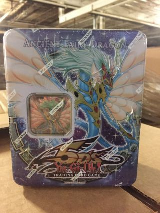 Yu - Gi - Oh Ancient Fairy Dragon Tin For Card Game Ccg Tcg
