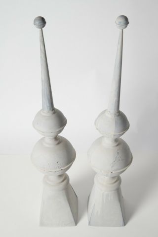 Large decorative tin french finials 2