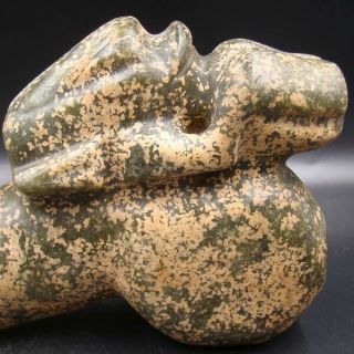Collectible Handmade Carved HongShan Ancient Jade man phallic statue Art Deco 10 3