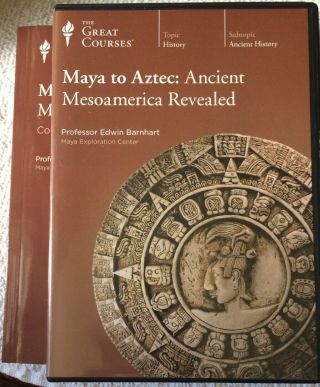 Great Courses: Maya To Aztec: Ancient Mesoamerica Revealed 8 Dvds,  Guidebook