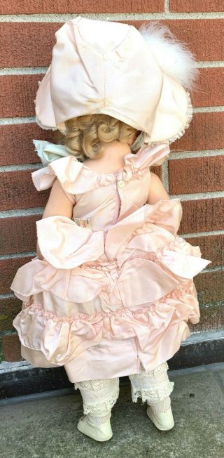 VINTAGE ORIG.  IDEAL SHIRLEY TEMPLE COMPO DOLL IN LITTLE COLONEL DRESS 22 