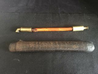 Antique　japanese　 " Kiseru " (smoking Pipe) & " Kiseru Tutu " (case)