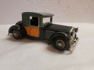 Vintage Ichimura Shoten Friction Tin Litho Toy Car Rare Hard To Find