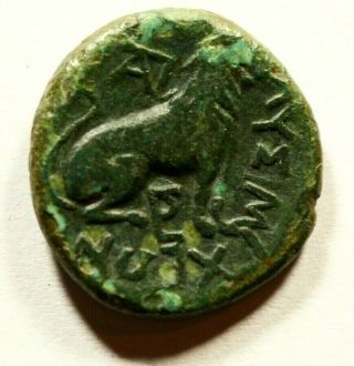 Lysimacheia In Thrace 309bc Ancient Greek Coin Lion Apollo Healer Cult