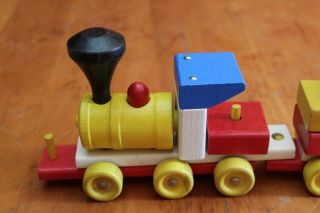 Vintage Holgate 513 Choo Choo Blox Wooden Toy 1948 - 1962 Complete 2