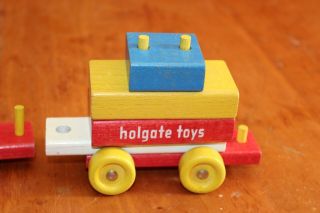 Vintage Holgate 513 Choo Choo Blox Wooden Toy 1948 - 1962 Complete 8