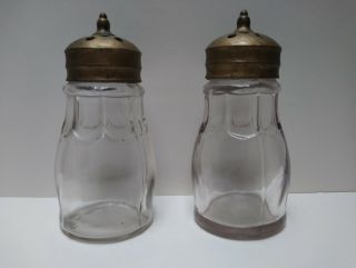 Antique Glass Salt & Pepper Shakers (my Great Great Grandmothers) Old