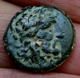 SERPENT,  ASKLEPIOS,  Mysia Pergamon,  after 133 B.  C,  4.  6g,  16mm Ancient Greek Coin 2