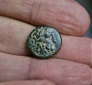 SERPENT,  ASKLEPIOS,  Mysia Pergamon,  after 133 B.  C,  4.  6g,  16mm Ancient Greek Coin 4