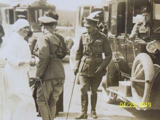 GROUP 6 WW 1 NEWS PHOTOS KING GEORGE V.  TRENCH WARFARE TANK NAVAL GUN 3