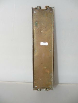 Antique Bronze Finger Plate Push Door Handle Vintage Old Brass Victorian
