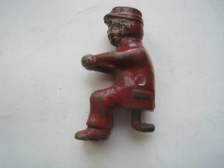 Antique 1920 - 30 Cast Iron Fireman Driver For A Cast Iron Fire Wagon