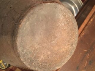 Antique Early Small 1/2 Gal Ovoid Salt Glaze Stoneware Jug Crock 9.  5” Tall 6