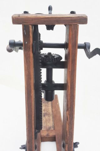 Antique Barn Beam Boring Machine,  Drill Press,  Timber Frame Machine,  Wood Drill 11