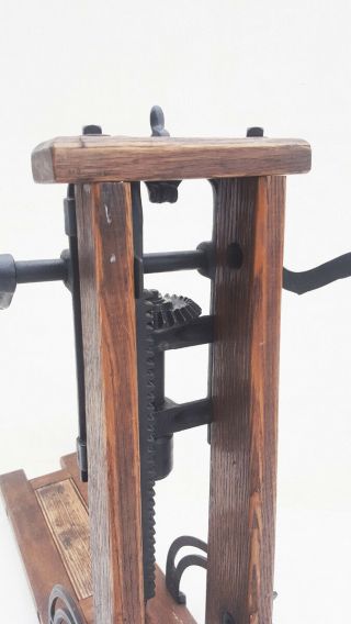 Antique Barn Beam Boring Machine,  Drill Press,  Timber Frame Machine,  Wood Drill 12