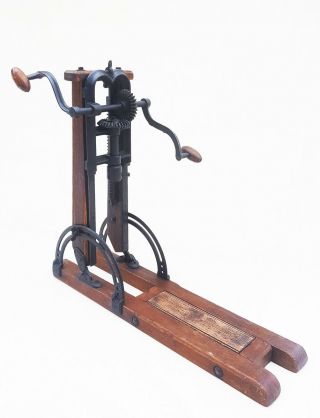 Antique Barn Beam Boring Machine,  Drill Press,  Timber Frame Machine,  Wood Drill 4