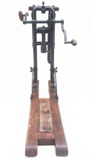 Antique Barn Beam Boring Machine,  Drill Press,  Timber Frame Machine,  Wood Drill 5