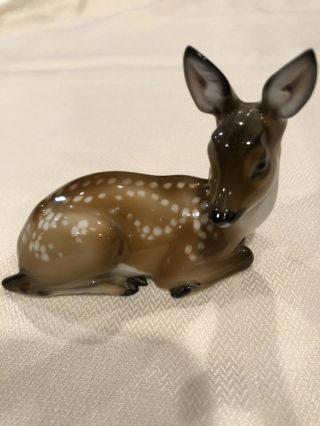 Rosenthal Porcelain Figurine European Fallow Deer Fawn 140 By Karner