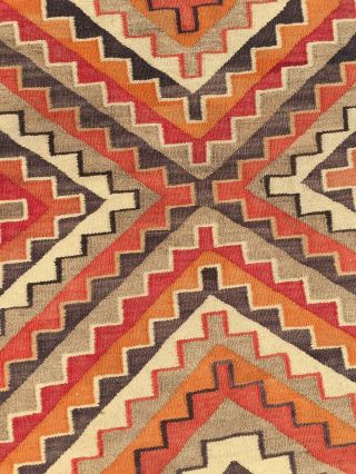 Antique Prayer Feather Navajo Rug Teec Nos Pos Red Mesa Weaving 10