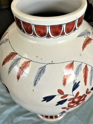Rare Antique Large Chinese Export Porcelain Vase Famille Rose Gentlman 6